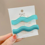 1 komplekt Vintage akr&uuml;&uuml;list juukseklambrid Korea geomeetrilise lainega juuksen&otilde;elad Naiste juuksen&otilde;elad Juukseaksessuaarid Lapsed T&uuml;drukud Moodsad peakatted