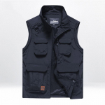 Meeste vabaaja vabaaja kiirelt kuivav vest mitme taskuga vestiga tuulekindel jope Air Force jope meestele XXXXL ultramariin sinine v&auml;rv