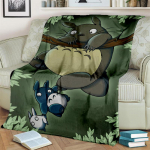 Minu naaber T-Totoro Anime multifilmi tekk, pehme tekk koju Magamistoa voodi diivan Pikniku reisikontori kattetekk lastele 100cm x 150cm