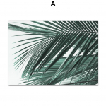 Mere&auml;&auml;rne r&otilde;du Palmileht Leopard Tsitaadid Seinakunstitr&uuml;kk L&otilde;uend Maalimine Mo&scaron;ee Uks P&otilde;hjamaade plakat Dekoratsioonipildid elutuppa A4 21X30cm No Framed