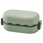 Bento Box veekindel hea tihendus kahekihiline suure mahutavusega multifunktsionaalne koolilaste l&otilde;unas&ouml;&ouml;gikonteiner roheline