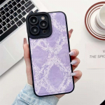 Luksuslik moodne 3D teksasest nahast telefoni&uuml;mbris iPhone'ile 14 13 12 11 Pro Max X XS XR XS Max 8 7 Plus p&otilde;rutuskindel kate iPhone 7 Plus must