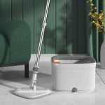 Lame mop tsentrifuugimis&auml;mbriga K&auml;evaba laisk veeeraldus P&ouml;&ouml;rlev mopp Mikrokiud Kodukoristust&ouml;&ouml;riistad P&otilde;randapesumopp With 3 Mop pads