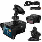 2in1 autosalvesti ja radarite kiirusdetektor 1080P Dash Cam autokaamera DVR auto armatuurlaua kaamera must