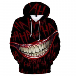 Haha joker 3D Prinditud Pusa Pusad Meeste/Naiste Hip Hop Naljakad S&uuml;gis T&auml;navar&otilde;ivad 3D Joker Pusad Paaridele R&otilde;ivad XXL