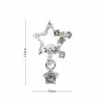10 tk/komplekt Pentagram Star Nail Art Charm L&auml;ikiv S&uuml;da Rhinestones 3D K&uuml;&uuml;nekaunistus Glitter k&uuml;&uuml;nte manik&uuml;&uuml;ri tarvikud 10pcs