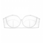 Suure suurusega naiste minimeeriv alusrinnahoidja, &uuml;li&otilde;huke rinnahoidja, kokkupandud Push Up naistepesu, libisemisvastane Olkaimeta aluspesu 95E valge