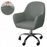 Polari fliisist tugitoolikatted Jacquard Spandex Make Up kumer tooli kate Elastne tahke tooli kate Office Hotel Home 1pcs oranž