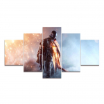 Kodukaunistus Modulaarne l&otilde;uend Pilt 5 t&uuml;kki Battlefield 1 M&Auml;NGU ​​Maalimine Plakati Sein Kodu L&otilde;uendimaali Hulgim&uuml;&uuml;k Ilma raamita 20x35cm*2 20x45cm*2 20x55cm*1