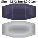 Automaatne auto katusekattega p&auml;ikesevari vihmakindel tolmukindel kate varikatuse vihmavari M sinine