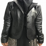 Naiste MUST Nahast Bleiser, Pikk Mantel, Naiste Bleiserjakk, Kuulsuse jakk, Must Nahast Bleiser, Ehtsast Nahast Bleiser, Kingitus Talle XXXL must