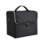 Meigikott, k&auml;eshoitav, suure mahutavusega, mitmekihiline, manik&uuml;&uuml;r, juuksur, tikkimine, t&ouml;&ouml;riistakomplekt, kosmeetika hoiukohver, tualett-tarvete kott must