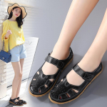 Suvised naiste sandaalid Essentials Mary Jane Beach hingavad lamedad kingad suletud varbaga vabaaja pehmed k&otilde;ndimissandaalid t&uuml;drukule suures suuruses EU:35 must