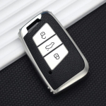 Nahkne TPU auto kaugjuhtimispuldi kate VW Volkswagen Passat B8 Magotan Skoda Kodiaq Superb A7 nutikate v&otilde;tmeta lisatarvikute jaoks Key Case punane