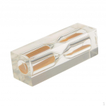 Colorful Hourglass glass 3 Minutes Clock for Games/ Yoga Sauna/ Reading / Meditation oranž