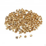 100 tk Rhinestones Neet Crystal Diamond Inlay Nahast valmistatud naelu riiete jaoks Joped Teksad 6mm