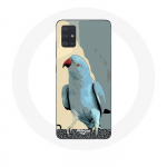 &Uuml;mbris Samsung Galaxy A71 Parakeets Parrots Blue jaoks