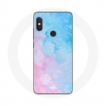 &Uuml;mbris Xiaomi Redmi Note 5 Pro jaoks Roosa sinise taustaga