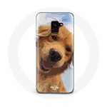 &Uuml;mbris Samsung Galaxy A8 Plus kuldse retriiveri koerat&otilde;ugu jaoks