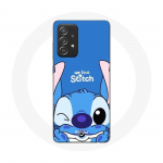 Coque pour Samsung Galaxy A33 5G Stitch mignon fond bleu