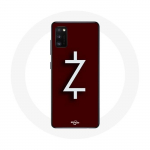 &Uuml;mbris Samsung Galaxy A41 Ozark Season 4 Logo Z valge punase taustaga