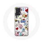 Coque pour Samsung Galaxy A13 5G BTS Bangtan Sonyeondan BT21 Van Tata Chimmy Cooky Rj Koya Mang Et Shooky