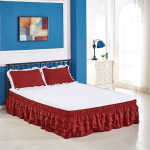 4-kihiline volangidega voodiseelik &uuml;mberm&auml;hitav elastne voodiseelik voodikate ilma pinnata kodu hotelli voodiseelik kaheinimesevoodi / t&auml;issuuruses / queen-size / king-size FULL 120x200x45cm