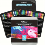 Akvarell-/&otilde;lipliiatsite komplekt, kunstitarbed, pehme s&uuml;damikuga professionaalsed vesiv&auml;rvipliiatsid t&auml;iskasvanutele v&auml;rvimiseks, v&auml;rvilised pliiatsid, mis sobivad ideaalselt joonistamiseks 48 color