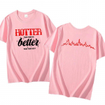 Kuumem kui su eks T-s&auml;rk T&uuml;druk L&uuml;hikeste varrukatega Kpop T-s&auml;rk Graafilised T-s&auml;rgid Korea Riided Naised Streetwear Topp Unisex XL