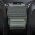 Car Storage Rack Storage between Seats Napa Leather Car Handbag Bracket Mobile Phone Storage for Files Large Capacity Car Console Pocket Wallet Auto hall v&auml;rv