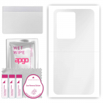 apgo Ultra Clear Protective Skin Sticker for the back compatible with ZTE V70, Wrap Film, Hydrogel Film, Flexible, Soft TPU with positioning layer eas