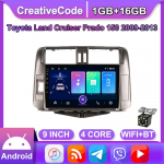 Android Carplay Autoraadio Multimeedia Video M&auml;ngija Navigatsioon GPS Toyota Land Cruiser Prado 150 2009-2013 jaoks 2din Peaseade 1+16GB 1+16GB