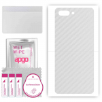apgo Protective Skin Sticker for the back compatible with Ulefone T2 Pro, Wrap Film, Foil, Vinyl - Pattern Transparent Carbon