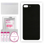 apgo kaitsev nahakleebis seljale, mis &uuml;hildub Apple iPhone 8 Plusiga, &uuml;mbriskilega, fooliumiga, vin&uuml;&uuml;liga &ndash; mustrimaatriks