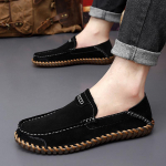 Meeste Loafers Moccassin s&otilde;idujalatsid Slip On Flats Boat Shoes 45 roheline