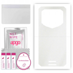apgo Protective Skin Sticker for the back compatible with Oukitel WP15, Wrap Film, Foil, Vinyl - Pattern Matte Transparent