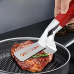 Paksendamiseks ja pikendamiseks m&otilde;eldud praadimislabidas roostevabast terasest pihvitangid 2-&uuml;hes Toidu grilltangid Praetud kalatangid Pannkoogik&ouml;&ouml;k Thick silicone