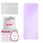 apgo Anti-Blue 9H Hybrid protective glass compatible with Tecno Pova 4, flexible nano glass, great replacement for tempered glass, scratch-resistant,