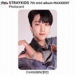 Hulkuvate laste seitsmenda minialbumi Maxident ametlik fotokaardi n&auml;okleebis KPOP K-POP Changbin - Photocard #03