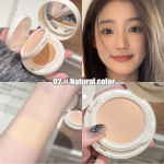 Kahekihiline Air Cushion Foundation Cream Smooth Silky Setting Puudripalett Puff All In One peitekreemiga jumestuskosmeetika 02 Natura