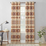 Geomeetrilised Maroko Retro Akna kardinad elutuppa Luksuslik magamistoa kardin K&ouml;&ouml;gi rulookardinad Kardinad 135W x 60H(cm) x1