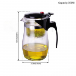Boorsilikaatklaasist teekann kuumakindlast klaasist teekannu veekeetja 500Ml 350Ml