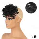 MISSQUEEN S&uuml;nteetiline afro l&uuml;hike lokkis klamber tukkidega vol&uuml;&uuml;mi andvad juuksel&otilde;ike pikendused kohevad juuksepikendused elegantsed naistele igap&auml;evaseks kasutamiseks 15cm