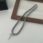 Moodne hall p&auml;rlikee Y2K Bowknot ripats Goth Harajuku k&ouml;iskett Choker kaelakee t&uuml;drukule Choker Lahedad elegantsed ehted aksessuaarid kingitus