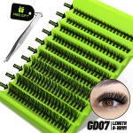 Cluster Lashes loomulik ripsmepikendus vol&uuml;&uuml;m Individuaalsed ripsmed Mixed Tray Faux Mink Lashes Cilias Makeup MIX