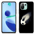 Fire Football jalgpalli &uuml;mbris Xiaomi Mi 11 Lite NE 11i 10T 11T Pro A2 A3 Lite POCO F3 M3 M4 C31 X3 Pro NFC GT must kate jaoks Xiaomi POCO X3 Pro