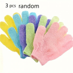 Scrub Bath Gloves Scrub Bath God Exfoliate Scrub Mud Scrub Back Vannikindad K&auml;ter&auml;tik T&otilde;mba tagasi rihm Pesupesu Koorijad Koorivad koorimisk&auml;snad Uus 3pcs sinine