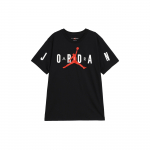 Jordan Logo Tr&uuml;kiga L&otilde;tv Hingav &Uuml;mmarguse Kaelusega L&uuml;hikeste Varrukatega T-s&auml;rk Meestele Must DV1446-010 XXL