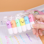 6 tk/partii kapslid Stiilimine Esilet&otilde;stja Mini Pill Highlight Marker V&auml;rv Armsad Pliiatsid Koolikontor Kirjutamine Maalimine Statsionaarne