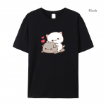 Suvine l&uuml;hikeste varrukatega T-s&auml;rk Naiste T-s&auml;rk Kawaii T&uuml;druk Anime L&uuml;hikeste varrukatega T-s&auml;rk Harajuku &Uuml;lem&otilde;&otilde;duline Vabaaja T-s&auml;rk Armas Valent XS